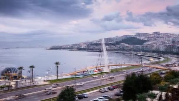 Piękne Miasto Izmir Turcja Timelapse Przewodniczący — Wideo stockowe