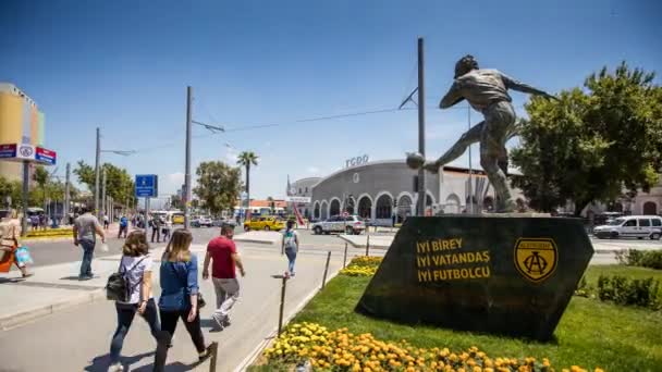 Mooie Stad Izmir Turkije Tijdspanne Van — Stockvideo