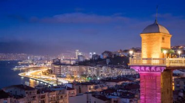 Güzel şehir İzmir, Türkiye. 4k Zaman Çizelgesi