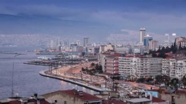 Güzel şehir İzmir, Türkiye. 4k Zaman Çizelgesi