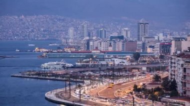 Güzel şehir İzmir, Türkiye. 4k Zaman Çizelgesi
