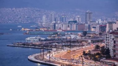 Güzel şehir İzmir, Türkiye. 4k Zaman Çizelgesi