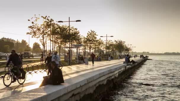 Mooie Stad Izmir Turkije Tijdspanne Van — Stockvideo