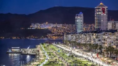 Güzel şehir İzmir, Türkiye. 4k Zaman Çizelgesi