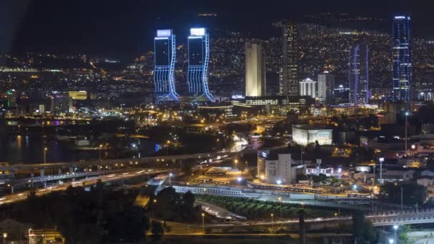 Hermosa Ciudad Izmir Turquía Timelapse — Vídeos de Stock