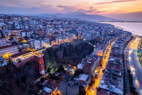 Luftbild Von Izmir Mit Drohne Bei Tag — Stockfoto