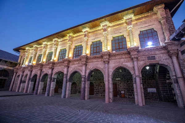 Ulu Cami Diyarbakir Gran Mezquita Amanecer Turquía Oriental Patio Interior — Foto de Stock