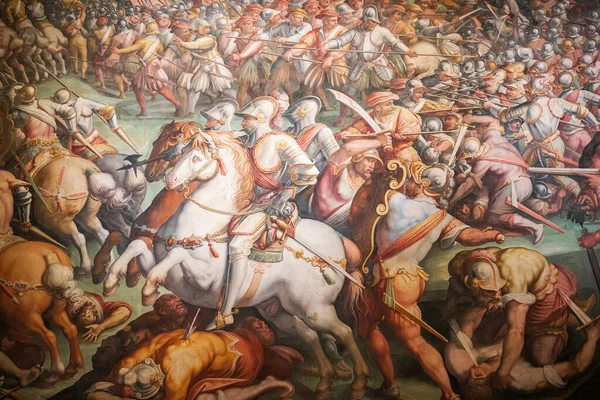 Floransa (Firenze), İtalya. Floransa şehri Toskana 'nın en önemli üç simgesini gösteriyor.