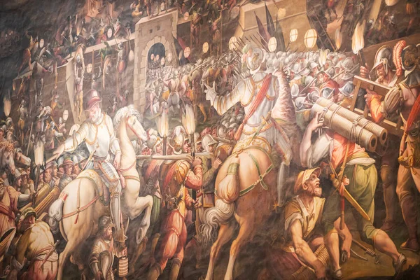 Floransa (Firenze), İtalya. Floransa şehri Toskana 'nın en önemli üç simgesini gösteriyor.