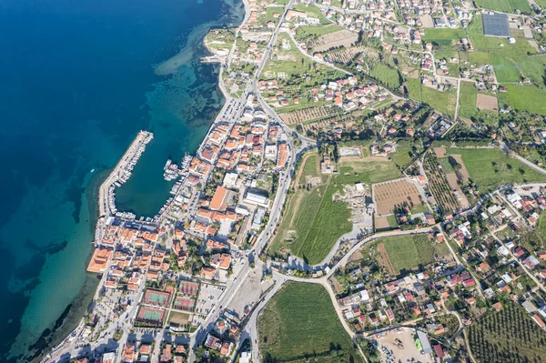 Drone Tourné Dans Belle Urla Izmir Troisième Grande Ville Turquie — Photo