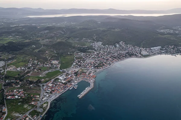 Drone Πυροβολήθηκε Στην Όμορφη Urla Σμύρνη Την Τρίτη Μεγαλύτερη Πόλη — Φωτογραφία Αρχείου