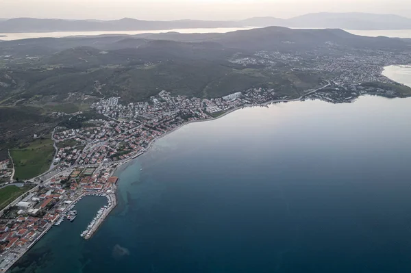Drohnenaufnahmen Schönen Urla Izmir Der Drittgrößten Stadt Der Türkei Luftbild — Stockfoto