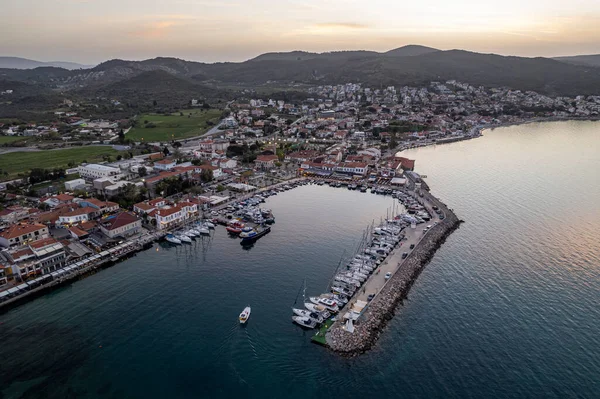 Drone Natočil Krásné Urla Izmir Třetí Největší Město Turecku Letecký — Stock fotografie