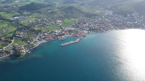 Drone Tiro Bela Urla Izmir Terceira Maior Cidade Turquia Vista — Vídeo de Stock