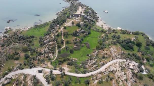 Lake Bafa Lake Nature Reserve Situated Southwestern Innermost North East — стокове відео