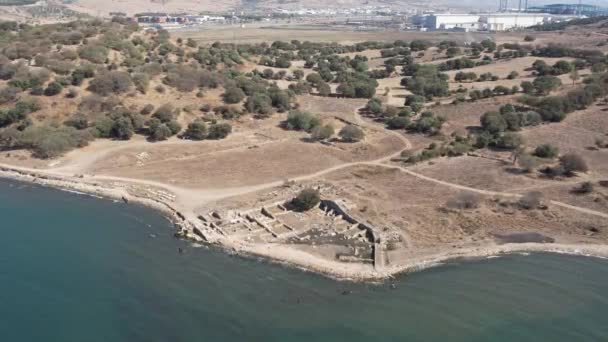 Kyme Αρχαία Πόλη Αλιάγκα — Αρχείο Βίντεο
