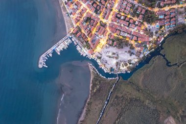 Akyaka 'nın hava görüntüsü - Mula Türkiye