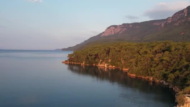 Akyaka Mula土耳其的空中景观 — 图库视频影像