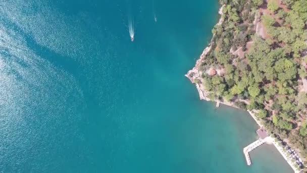 Luchtfoto Van Akyaka Mula Turkije — Stockvideo