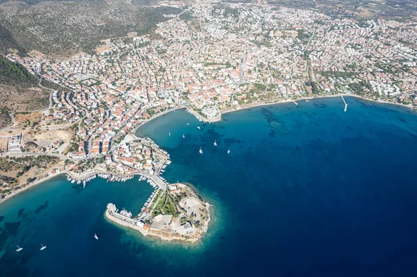 Idyma Castle. View over Gokova village in Mugla province of Turkey.