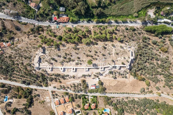 Idyma Castle. View over Gokova village in Mugla province of Turkey.