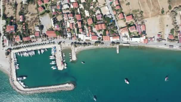 Increíble Foto Aérea Península Datca Costa Mellada Entre Los Mares — Vídeos de Stock