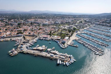 Sigacik Marina, Cittaslow City Seferihisar Drone Shot, İzmir Türkiye