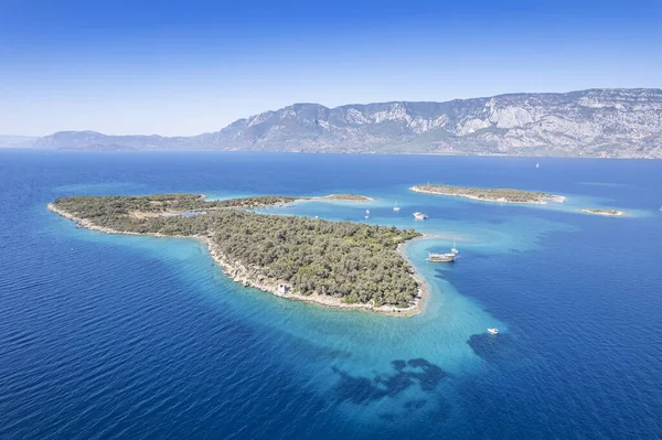 Вид Повітря Острів Седір Мармаріс Мугла Туреччина Вересень 2022 — стокове фото