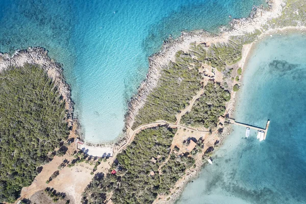Вид Воздуха Остров Седир Мармарисе Мугла Турция Сентябрь 2022 — стоковое фото