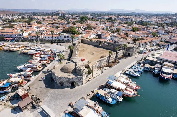 Sigacik Marina Der Cittaslow Stadt Seferihisar Drohnenschuss Izmir Türkei — Stockfoto