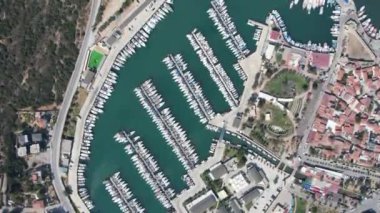 Sigacik Marina, Cittaslow City Seferihisar Drone Shot, İzmir Türkiye