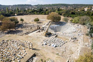 Teos Antik Kent İnsansız Hava Aracı Fotoğrafı, Seferihisar İzmir Türkiye