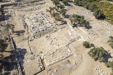Teos Antik Kent İnsansız Hava Aracı Fotoğrafı, Seferihisar İzmir Türkiye