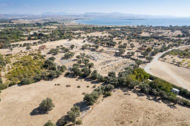 Teos Antik Kent İnsansız Hava Aracı Fotoğrafı, Seferihisar İzmir Türkiye