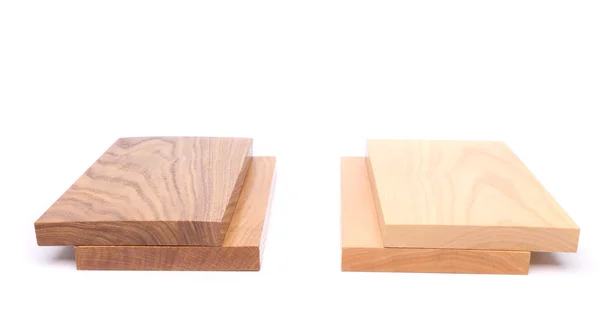 Due tavole (acacia, quercia) e due tavole — Foto Stock