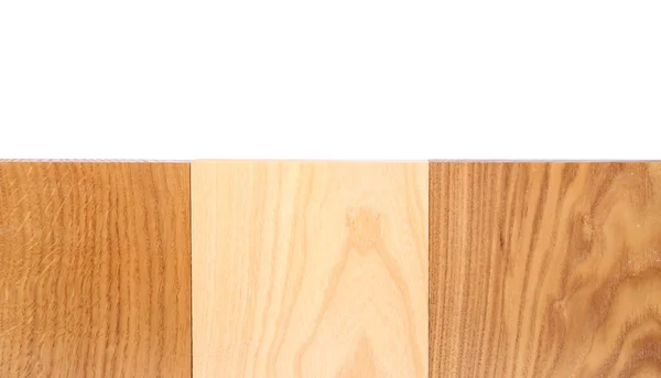 Top three boards (oak, elm, acacia) — Stock Photo, Image