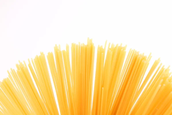 Fantail of spaghetti isolated on white background — Stock Photo, Image
