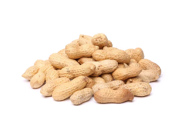 Amendoins secos em close-up — Fotografia de Stock