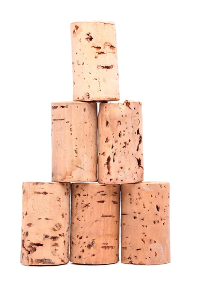 Bottle corks - pyramid — Stock Photo, Image