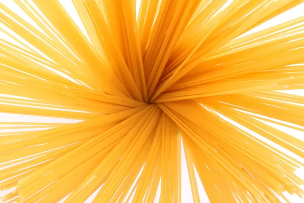 Bunch of spaghetti on white background — Stock Photo, Image