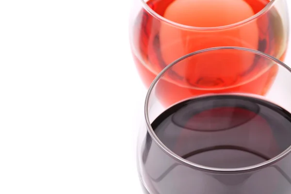 Glasses of wine view from above close-up — Stock Photo, Image