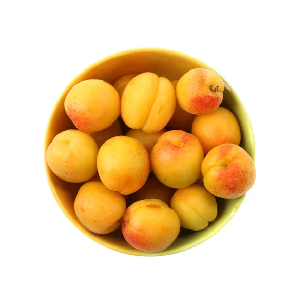 Fresh apricot on a bowl — Stock Photo, Image