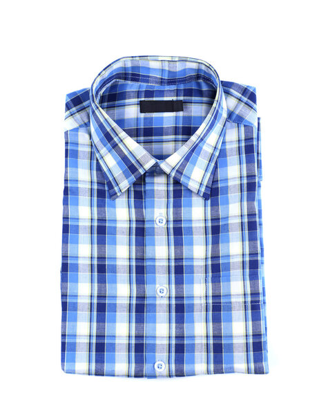 A plaid shirt isolated