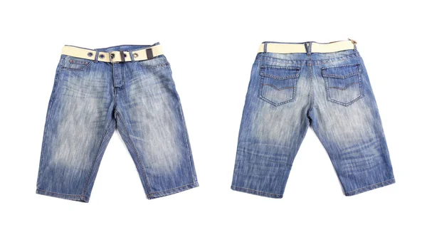 Jeans per bambini isolati su sfondo bianco — Foto Stock