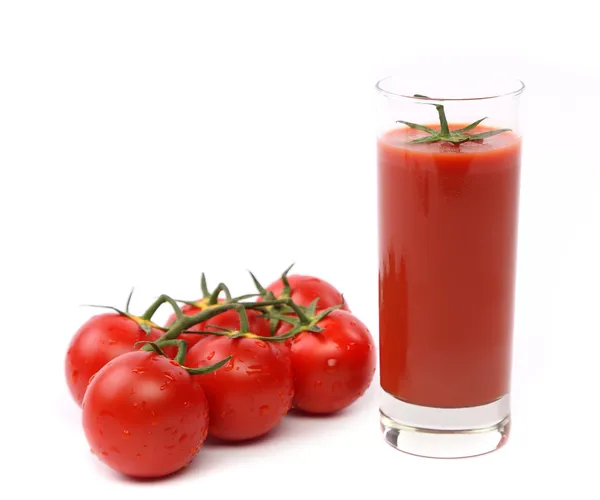 Jugo de tomate con tomate — Foto de Stock