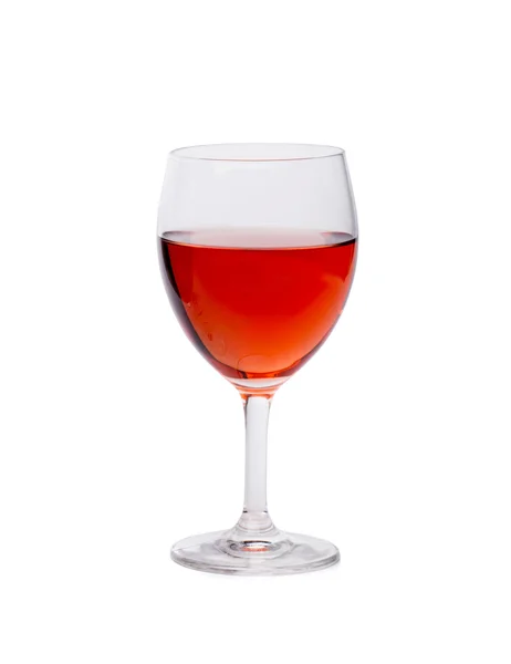 Glas roze wijn. — Stockfoto