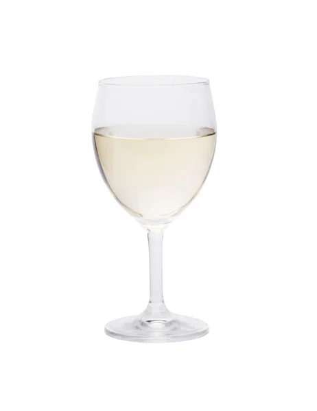 Glas witte wijn. — Stockfoto