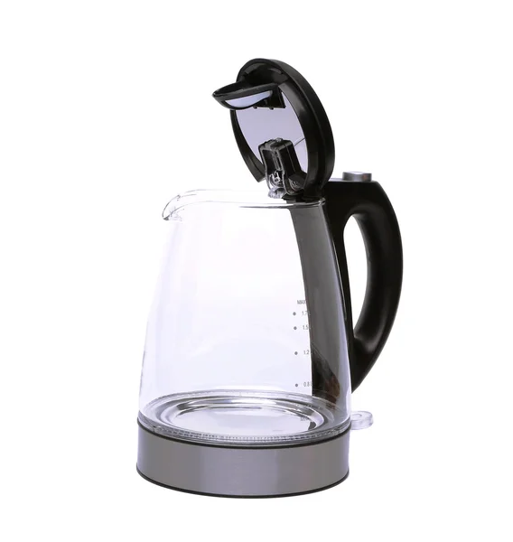 Glass modern kettle — Stock Photo, Image