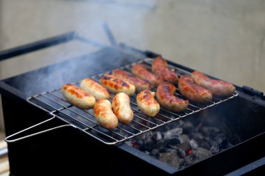 güzel ızgara sosis.