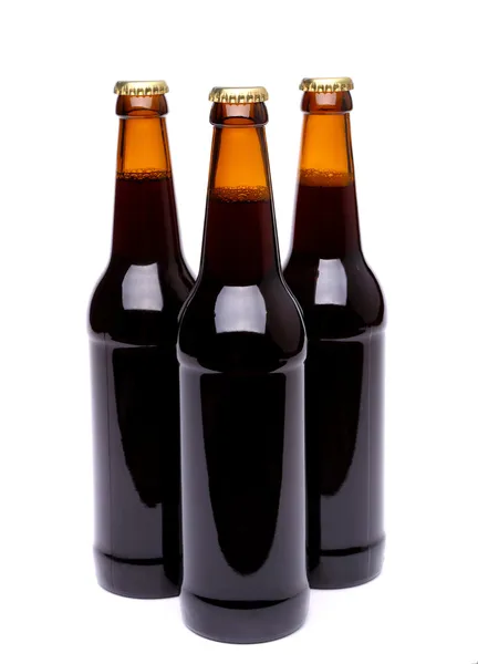 Bottle beer isolated on a white background — Stock Photo, Image